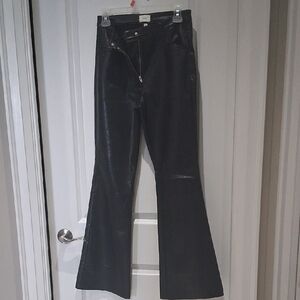 Wilfred Black Faux Leather Flare Pants